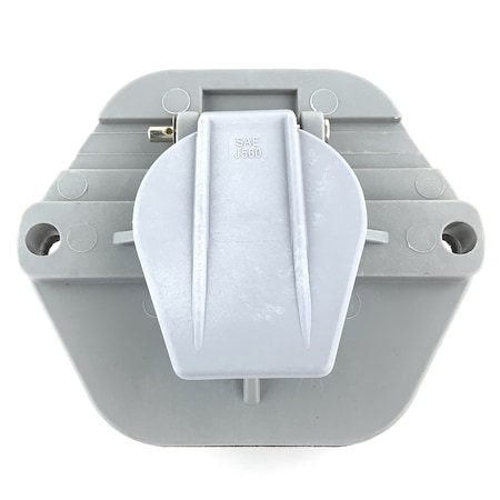 Truck-Lite 50 Series, 20A, 7 Split Pin, Grey Plastic, Surface Mount, Receptacle 50865